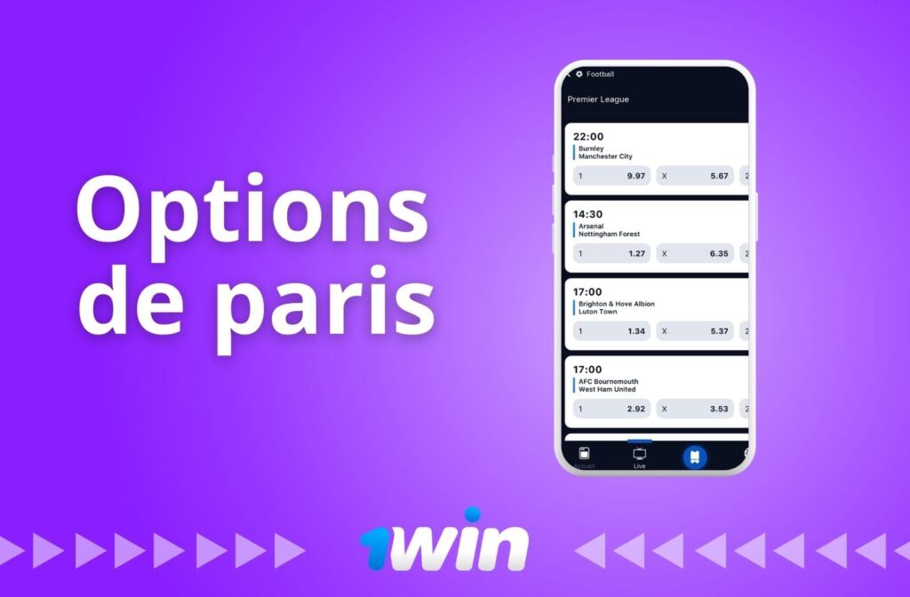 aperçu des options de paris 1Win au Bénin